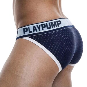 Фото - Мужские трусы танга от бренда Pump темно-синего цвета - Men box