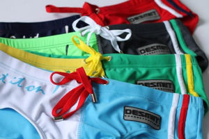 Фото - Плавки чоловічі бріфи Desmit. Колір зелений. Артикул: 09-0073 - Men box