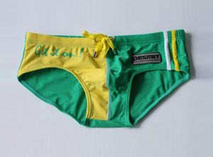 Фото - Плавки чоловічі бріфи Desmit. Колір зелений. Артикул: 09-0073 - Men box