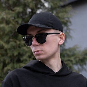 Фото - Кепка Pobedov Cap однотонна, колір чорний - Men box