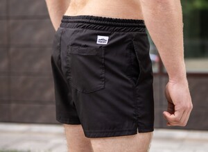 Фото - Чорні однотонні шорти Pobedov Pool day - Men box