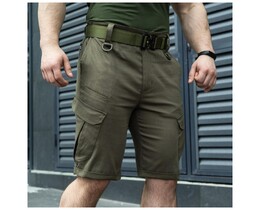 Фото - Чоловічі шорти кольору хакі Pobedov Tactical - Men box