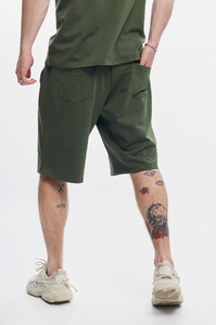 Фото - Чоловічі oversized шорти кольору хакі Intruder 'Player' - Men box