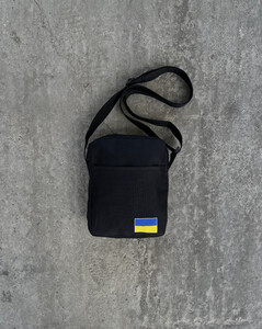 Фото - Мужская черная барсетка с флагом Украины - Men box
