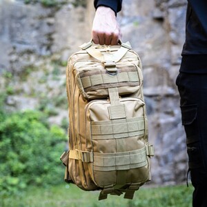 Фото - Туристический рюкзак песочного цвета Dominator Shadow Black 30L - Men box
