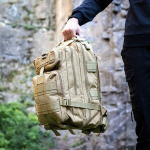 Фото - Туристический рюкзак песочного цвета Dominator Shadow Black 30L - Men box