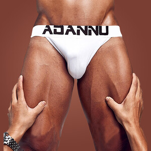 Фото - Чоловічі труси танга білого кольору ADANNU - Men box