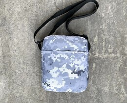 Фото - Городская сумка военной расцветки серо-голубая - Men box