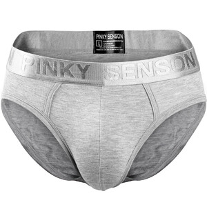 Фото - Мужские трусы Pinky Senson с широкой резинкой серые - Men box