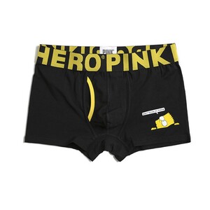 Фото - Мужские боксеры Pink Hero черные "Барт Симпсон" - Men box