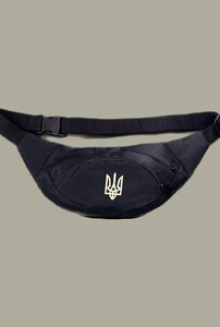 Фото - Бананка с гербом Украины "Тризуб". Цвет: черный - Men box