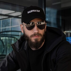 Фото - Кепка "Байрактар" від українського бренду Pobedov чорна - Men box