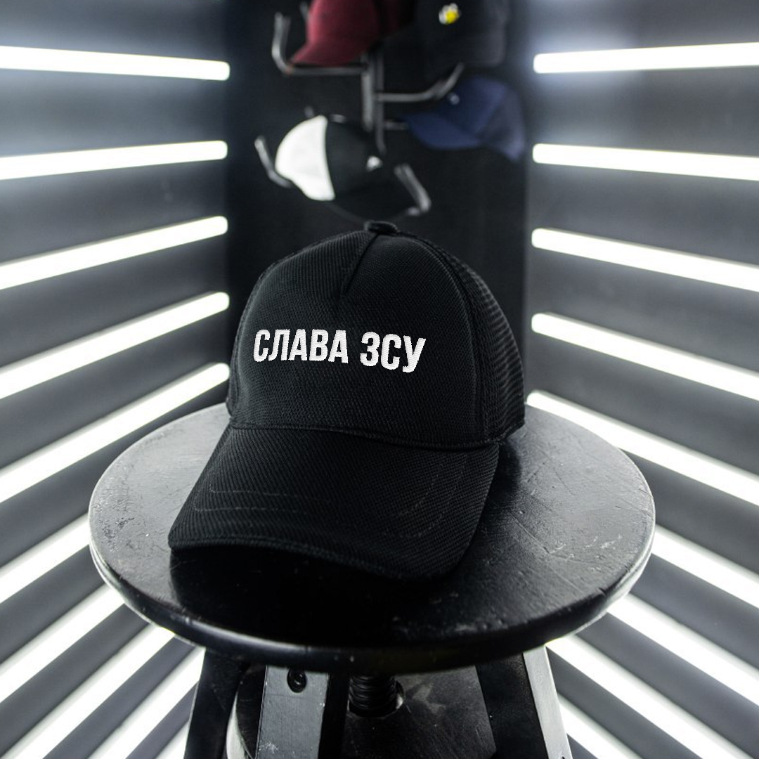 Купить бейсболку Pobedov Cap "Слава ЗСУ" черную с сеткой в Киеве ...