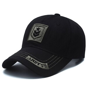 Фото - Чоловіча кепка Narason чорна з логотипом U.S.Army - Men box