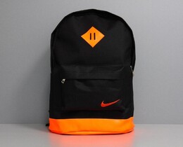 Фото - Рюкзак водонепроникний чорний з помаранчевим дном - Men box