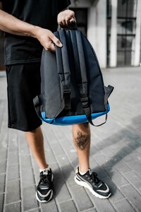 Фото - Молодіжний спортивний рюкзак від Intruder із синім дном - Men box