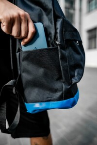 Фото - Молодіжний спортивний рюкзак від Intruder із синім дном - Men box