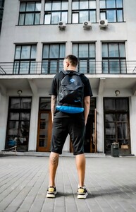Фото - Молодіжний спортивний рюкзак від Intruder із синім дном - Men box