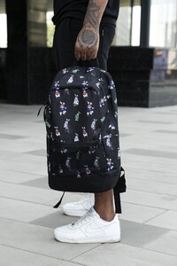 Фото - Рюкзак молодіжний Intruder чорний з принтом Rabbit - Men box