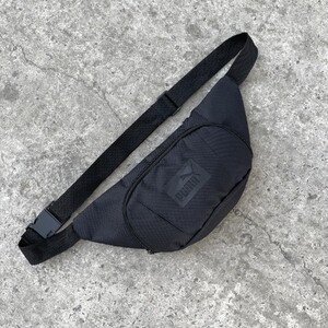 Фото - Бананка чорна з двома відділеннями на блискавці - Men box