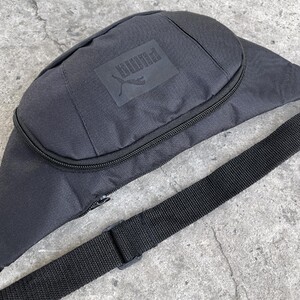 Фото - Бананка чорна з двома відділеннями на блискавці - Men box