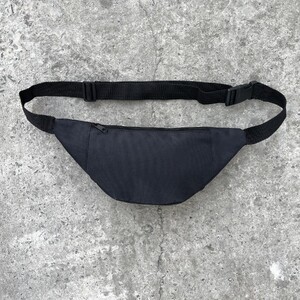 Фото - Бананка чорна з двома відділеннями на блискавці - Men box