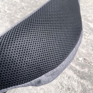 Фото - Бананка кольору сірий меланж із чорним принтом - Men box