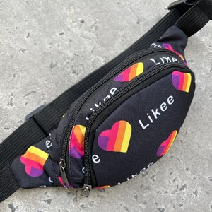 Фото - Бананка від бренду Intruder з принтом Likee чорна - Men box