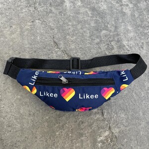 Фото - Сумка поясна тканинна темно-синя Likee - Men box