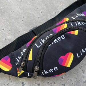 Фото - Бананка на два відділення Likee чорного кольору - Men box