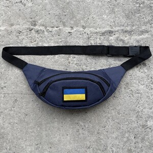 Фото - Бананка з прапором на липучці. Колір: темно-синій - Men box