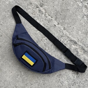 Фото - Бананка з прапором на липучці. Колір: темно-синій - Men box