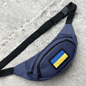 Фото - Бананка з прапором на липучці. Колір: темно-синій - Men box