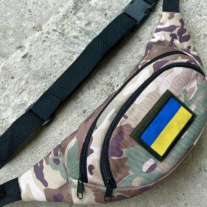 Фото - Бананка патріотична камуфляжного забарвлення з прапором - Men box