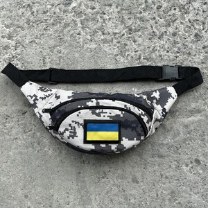 Фото - Бананка в камуфляжный пиксель с флагом Украины - Men box