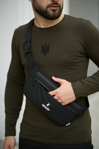 Фото - Бананка Intruder из материала Softshell черная - Men box