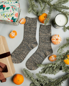 Фото - Зимние носки SOX Warm шерстяные цвета бежевый меланж - Men box