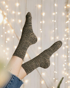 Фото - Зимние носки SOX Warm шерстяные цвета бежевый меланж - Men box