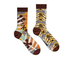 Фото - Різнопарні шкарпетки унісекс Sammy Icon з принтом Tigru - Men box