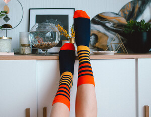 Фото - Шкарпетки високі від Sammy Icon Rander кольорові в смужку - Men box