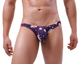 Фото - Мужские трусы Ciokicx фиолетовые с собачками - Men box