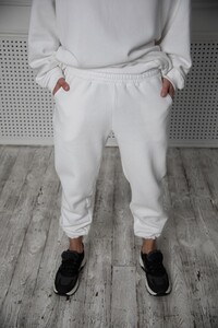 Фото - Спортивные штаны Intruder BOWL теплые белого цвета - Men box