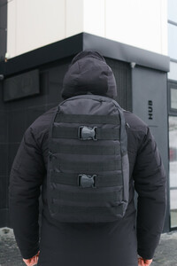Фото - Рюкзак Intruder Fazan V2 чорного кольору з ременями - Men box