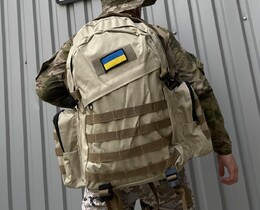 Фото - Рюкзак тактический бежевый с флагом Украины - Men box