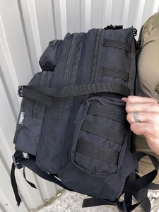 Фото - Туристичний рюкзак Accord Tactical із міцної тканини чорний - Men box