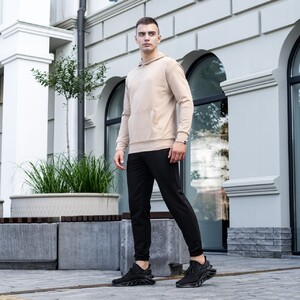 Фото - Худі Pobedov 97 трикотажне бежевого кольору - Men box
