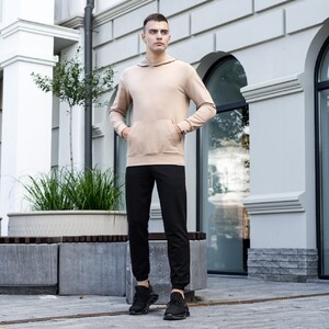 Фото - Худі Pobedov 97 трикотажне бежевого кольору - Men box