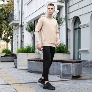 Фото - Худі Pobedov 97 трикотажне бежевого кольору - Men box