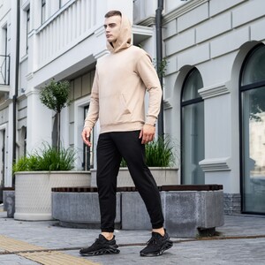 Фото - Худі Pobedov 97 трикотажне бежевого кольору - Men box