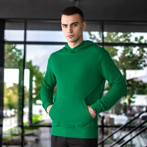 Фото - Спортивна кофта-худі Pobedov 97 зеленого кольору - Men box